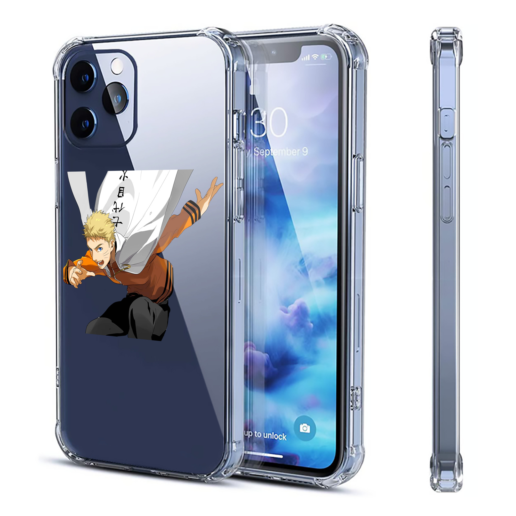 （画像用） NARUTO -ナルト- うずまき ナルト Uzumaki Naruto 【iPhone 12シリーズ対応】透明スマホケース（クリアソフトケース）
